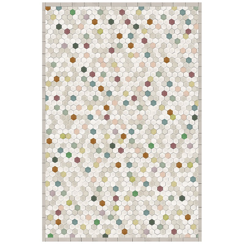 Design rug Tomettes multicolor