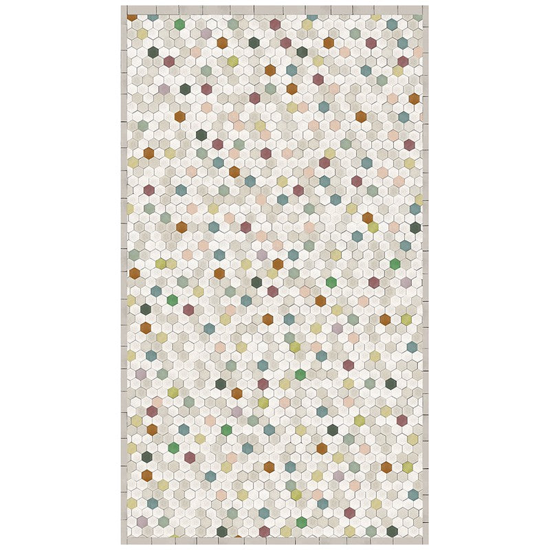 Design rug Tomettes multicolor