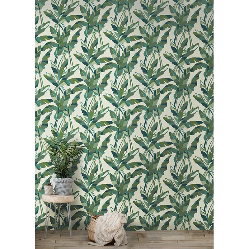 Wallpaper Banana Leaf green