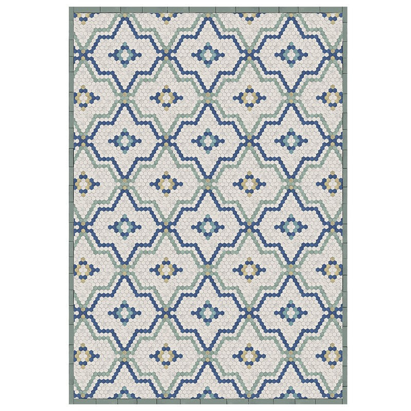 Design rug TOMETTES blue/green