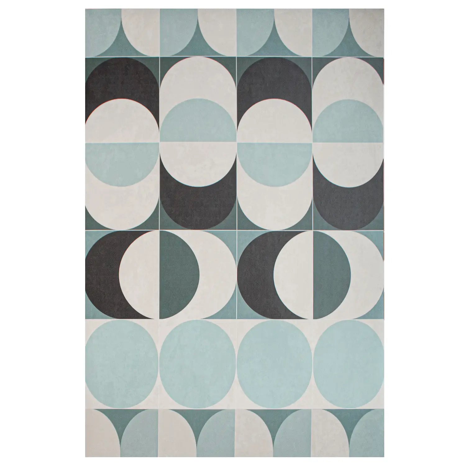 Bulb Blue Vinyl Rug