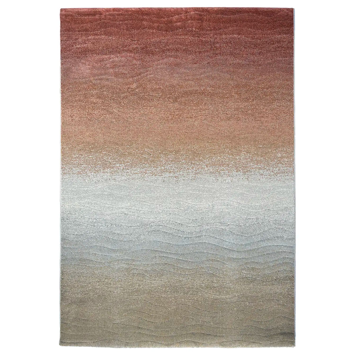 Waves Rust rug