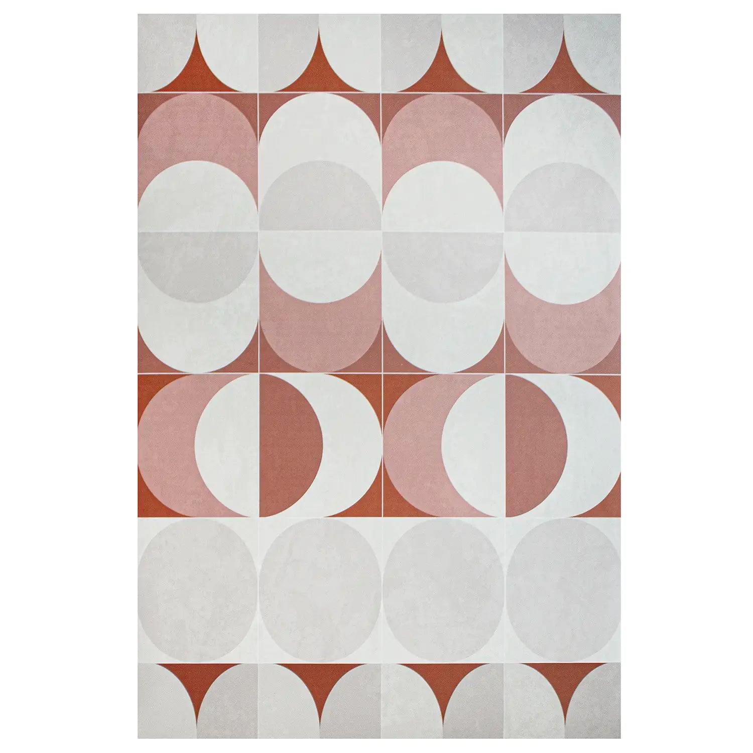 Bulb terracotta vinyl rug