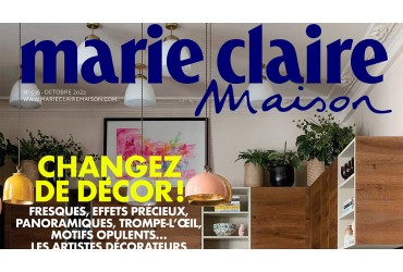Le tapis Pluriel bleu nuit chez Marie Claire Maison