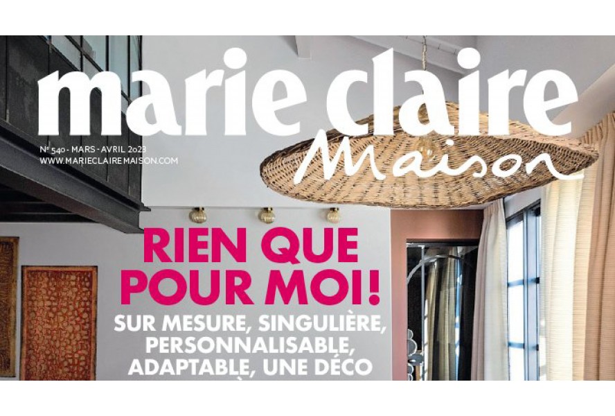 Le tapis vinyle Tomettes beige dans Marie Claire Maison